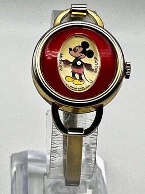 Vintage 1970s Bradley Mickey Mouse Ladies Watch Mechanical Collectible Working
